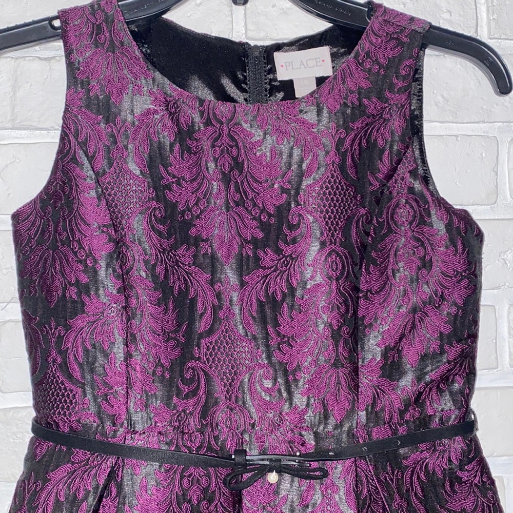 Purple & Black girls formal dress.